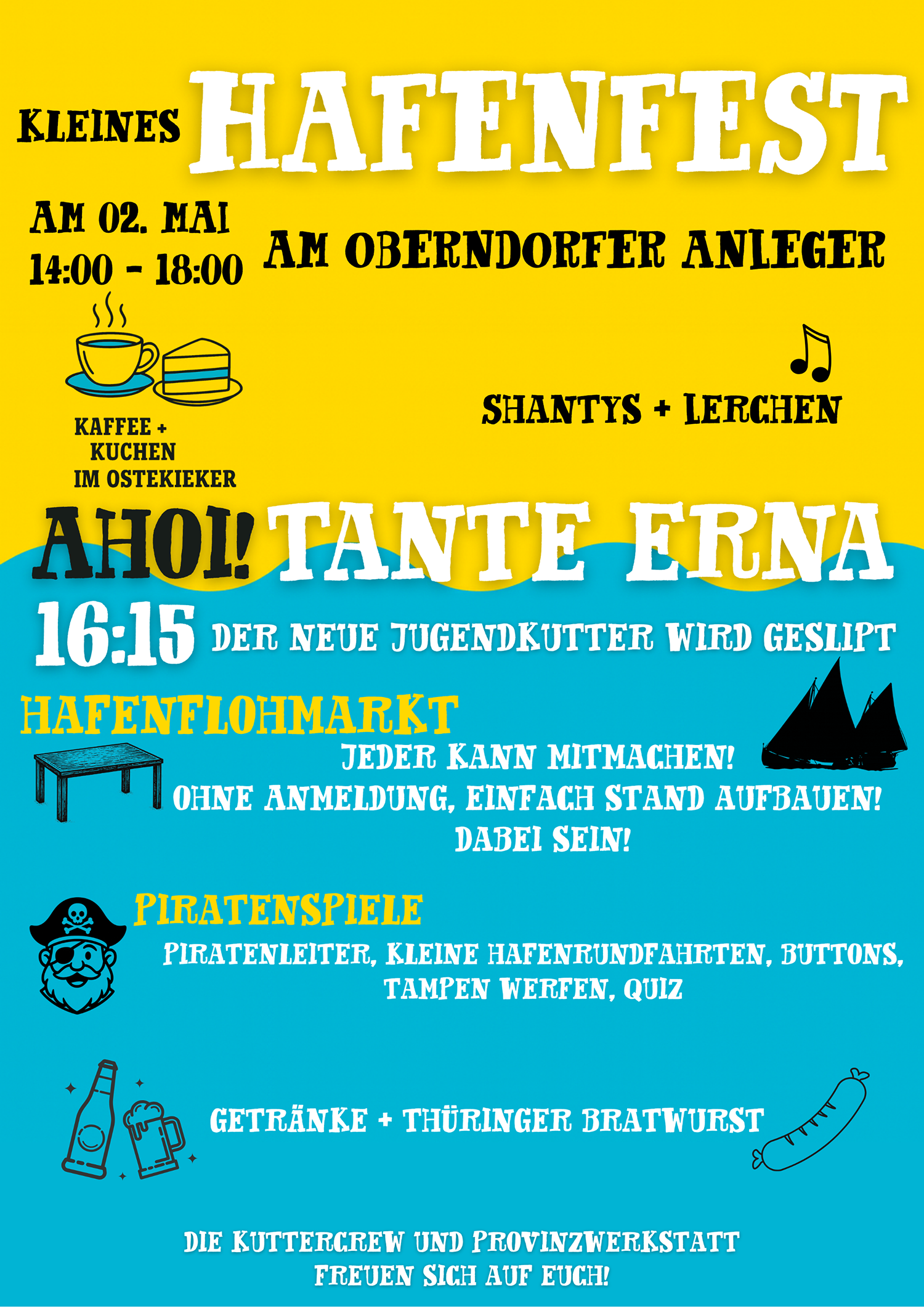 Kleines Hafenfest am 2. Mai 2026 in Oberndorf / Oste